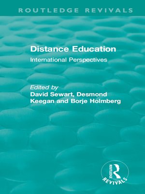 cover image of Distance Education
